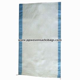 China Blaues Streifen-Düngemittel, das pp. gesponnene Taschen verpackt fournisseur