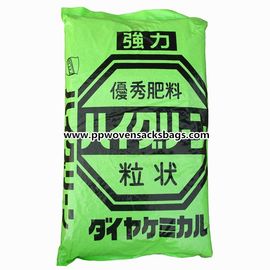 China Umweltfreundliche BOPP lamellierte Taschen-Düngemittel-Verpackentaschen, grüne pp. gesponnene Säcke fournisseur