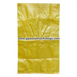 China Gelbe Polypropylen-Jungfrau-pp. gesponnene Taschen-Gleitschutzsäcke für verpackenden Zement, Kohle, Malz fournisseur