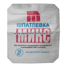 China Block-Unterseite gesponnene Polypropylen-Ventil-Zement-Verpackungs-Taschen mit kundengebundenem Drucken fournisseur