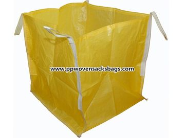 China Gelbe pp. packen Taschen für Erz/dauerhafte gesponnene große riesige Tasche des Polypropylen-FIBC ein fournisseur