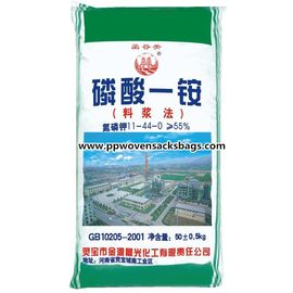 China Kundengebundene Druck-pp. gesponnene Düngemittel-Verpackentaschen für das Verpacken von Monoammonium fournisseur